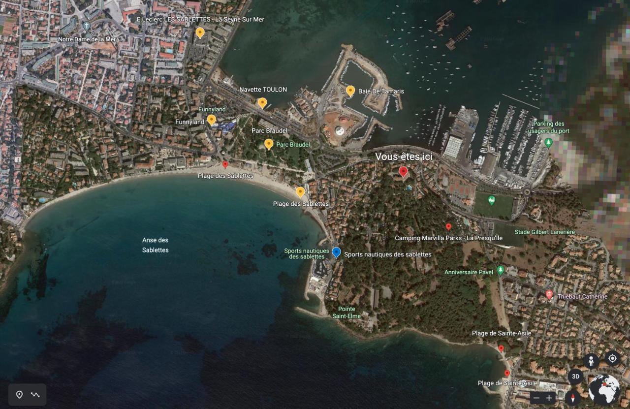 T1 Avec Piscine A 300M Des Plages Pour 4 Personnes - Residence Saint Elme La Seyne-sur-Mer Eksteriør billede
